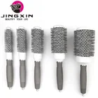Hot Selling Hair Ceramic Thermal Round Brush Gold Boar Bristle Ionic Hair Brushes 5 Size