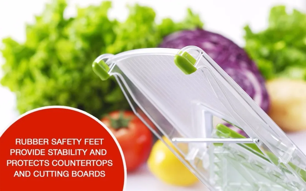 4 Blades Mandoline Slicer, Vegetable Chopper, Tomato Slicer