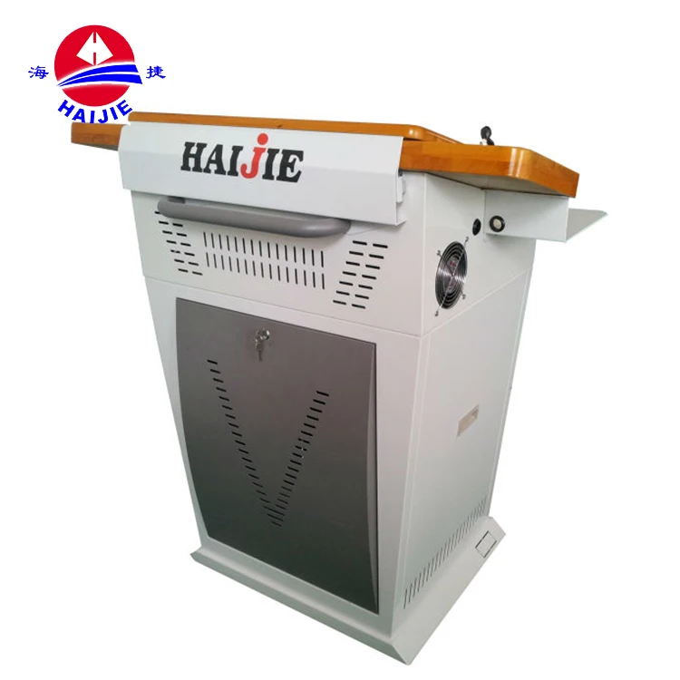 New Design Wooden Aluminium Classroom Use Digital Multi Media Focus Podium Modern Pulpit