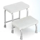 Cubilox Shower Stool Chair Stairs Aluminum Frame Non-slip Rubber Feet Bath Safety Step Stool Foot Step Medical
