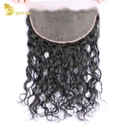 Unprocessed Brazilian Human Hair Water Wave13*6 Ear To Ear Full Lace Frontal With Baby Hair