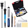 Hot Selling Soldering Iron Kit 60W 110V Adjustable Temperature Welding Soldering Iron with Tool Carry Case