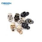 Wholesale Skull style jeans button rivets and studs for shoes, rivets with logo for jeans leather bags