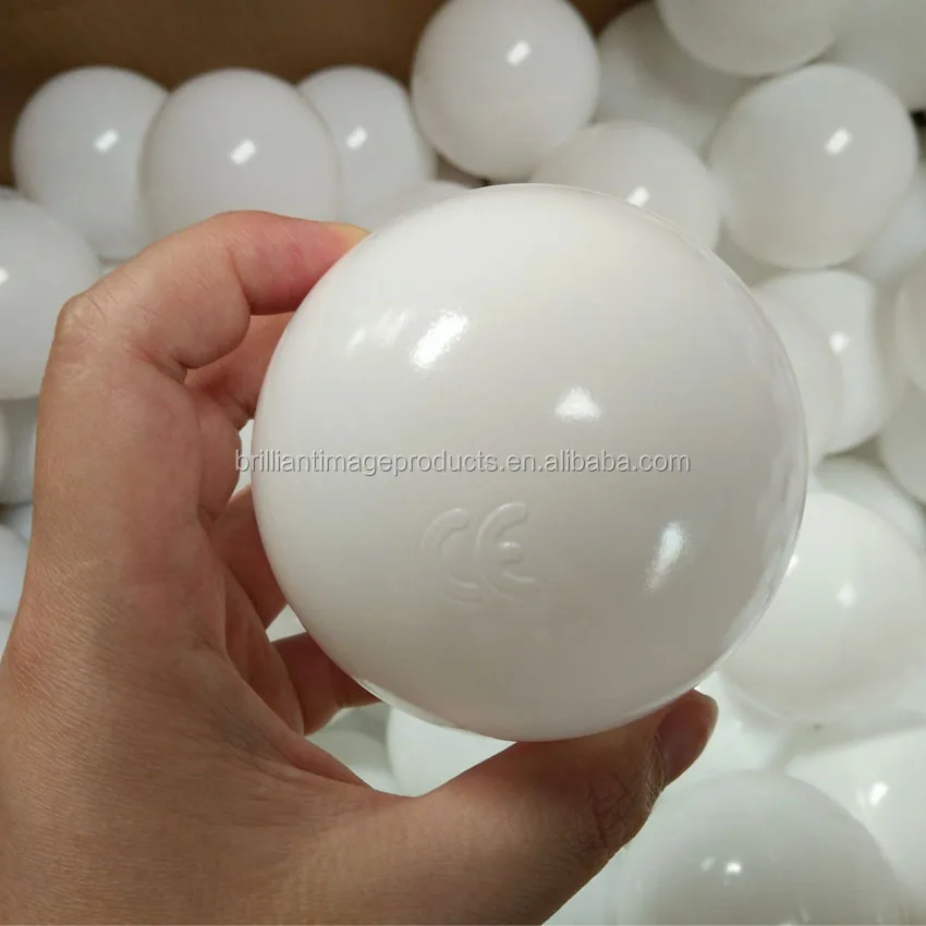 white plastic balls