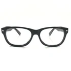 Promotion acetate frame Big black frame glasses with Silver decoration Steady type of glasses use for young man & old man