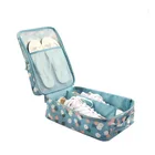 fashion printing polyester travel waterproof shoe bag