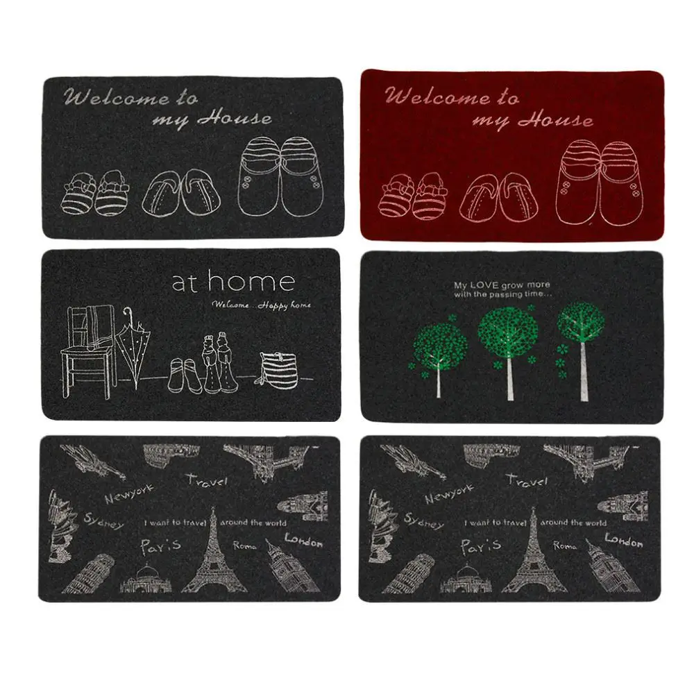 2016 Hot Sale Ultra Thin Non Slip Bath Home Mats Entrance Door Doormat Home Foyer Floor Mud Sucting Pads Modern Simple Mat