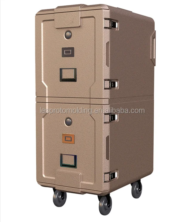 300L Insulated End-Loading Dual Capacity Food Pan Carrier With Dolly