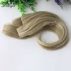 Fashion style top quality silk straight synthetic easy clip in hair extension hair pieces
