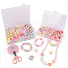 Bulk plastic beads wholesale DIY kids jewelry charm bracelet and hair waist beads