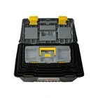 Fishing Tackle Removable Tray 22" Tool Box Plastic with Bit Storage