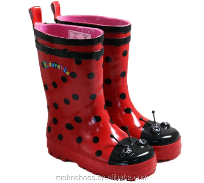 Cute Animal Adult Ladybug Rain Boots Girl Rubber Shoes,Girl Rubber ...