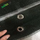 Customized 0.9 x 4.9 M HDPE Sun Shade Sail Net with Straight edge Alu eyelet Balcony Fence Net Personal Sun shades with Rope
