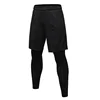Popular Free Collocation Men Exercise Leggings Running Tight Trousers Soft Workout Sport Pants with Pockets