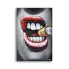 10pcs/Lot 24x36"wholesale cheap framed abstract modern smoking woman oil painting canvas nude black wall art home decor
