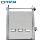 Automatic Overhead Industrial Sectional Garage Door with Pedestrian door