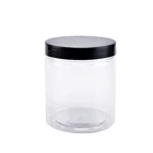 high quality transparent dry food fruit cookies Clear PET plastic jar