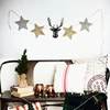 Christmas Decoration Series 3D Deer Head and Star Garland Banner