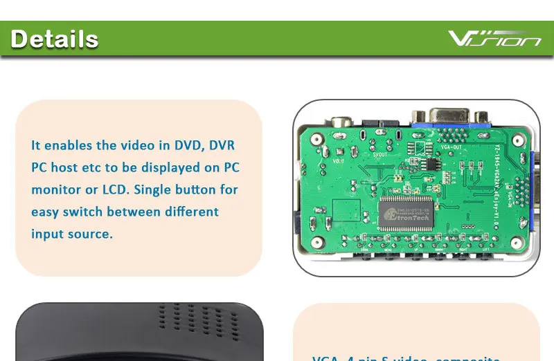 Video RCA to VGA converter (4)