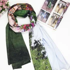 Fashionable Lady custom digital printing scarf cotton