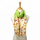 High quality 100% fine wool cashmere feeling fashion women wool printing scarf cashmere scarves custom printing