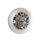 Private barcode security QR code 3d hologram sticker label