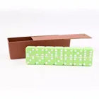 Domino Set Domino Dominoes 28 Spinner Domino Set Custom 28 Green Jumbo New Game Set