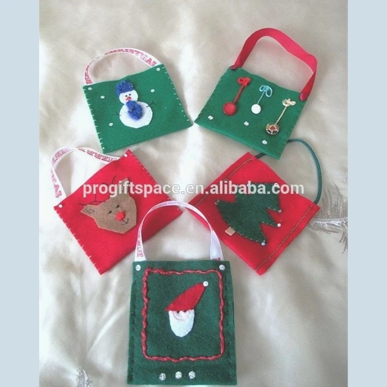 2018 felt colorful christmas gift bag made in china