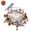 Wholesale European Austrian Crystal Cigar Ashtray with Chinese Magpie & Flower Decoration FH01-1276