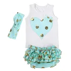 Wholesale baby clothing set , gold baby cotton outfit, new style clothes in stock