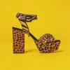 womens leopard print shoes heel summer custom platform sandals women ladies block heels sandals