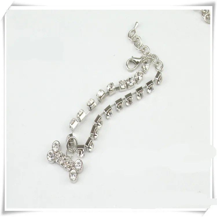 Fashionable pet dog accessory rhinestone necklace jewelry collar for cat