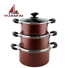 New style cookware stainless steel stock pot aluminum pot with glass lid