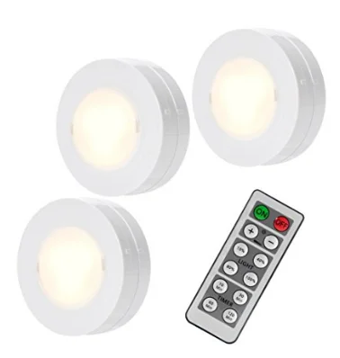 Wireless Led Puck Lights With Remote Control Battery Powered Dimmable Kitchen Under Cabinet Lighting Buy Ceiling Led Puck Light Battery Powered