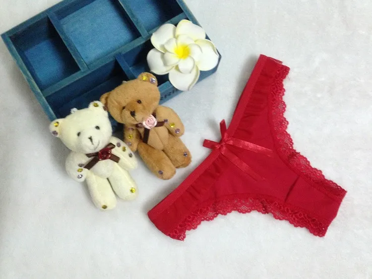 Stock high-grade summer style daily Ice silk lift hips Women Lace Sey Panties comfortable Underwear Seamless Briefs Thong Linger