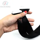 Natural Indian Human Adhesive Extension Remy Tape Hair Extensions Double Drawn
