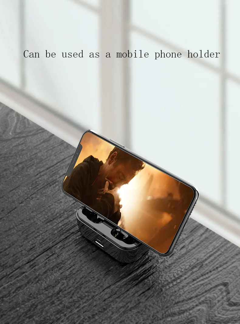2019 waterproof earphone headphone earbuds tws 5.0 bluetooth earphone earbuds for all phone - ANKUX.COM