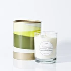 Paper Material Luxury Customized Printed Cardboard Cylinder Round Glass Candle Box Packaging