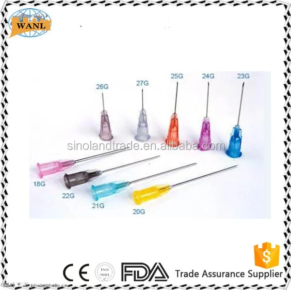 disposable safety syringes hypodermic needle 16g