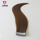European wholesales skin weft seamless 22inch color #8 tape in hair extension