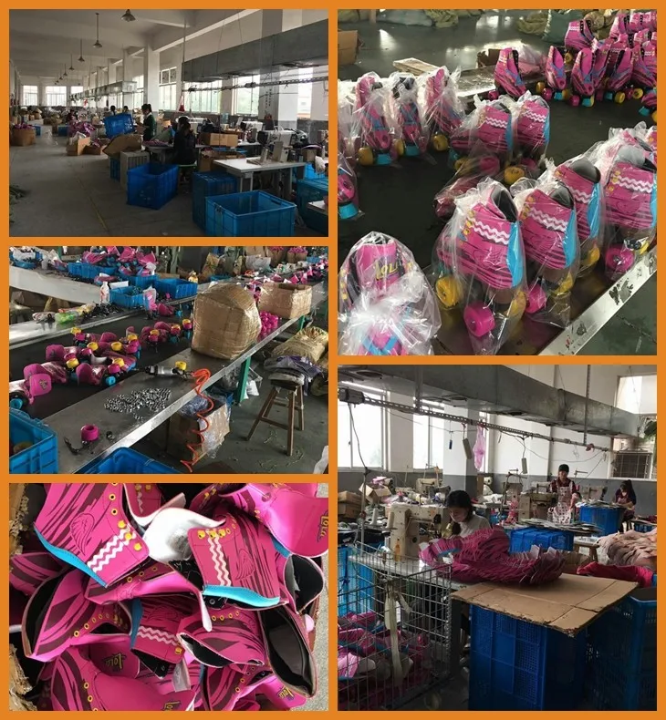 wholesale quad roller skates with PVC leather