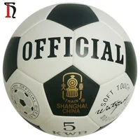 sport equipment training pelotas de futbol white black PU leather thermal bonded size 4 5 soccer ball football