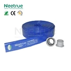 8 inch smooth blue flexible pvc lay flat drain pipe