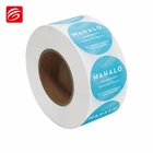 Custom Waterproof Synthetic Paper Adhesive Bottle Label Sticker Printing Circle Round Stickers