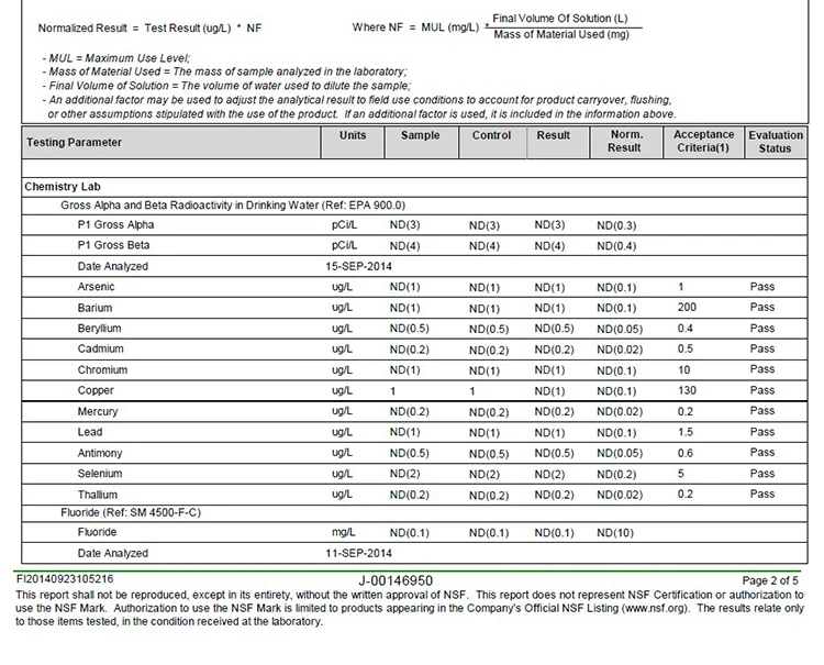 NSF Testing report2