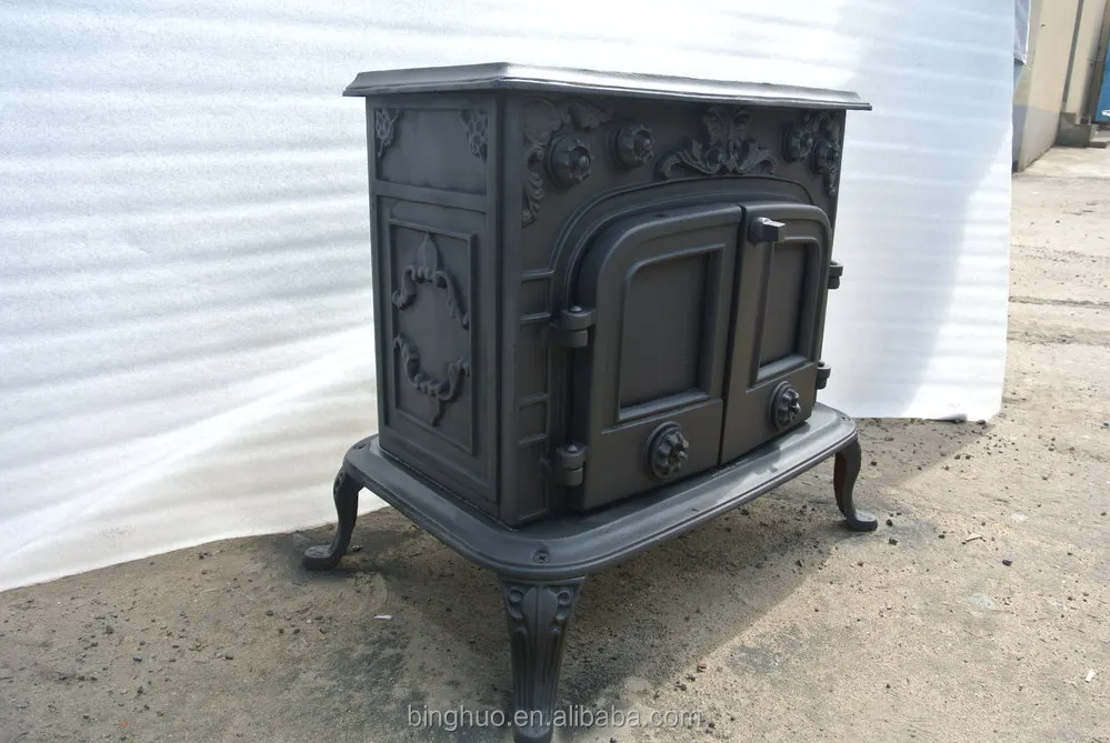 Double Door Cast Iron Stove Wood Burning Heater For Decoration Buy