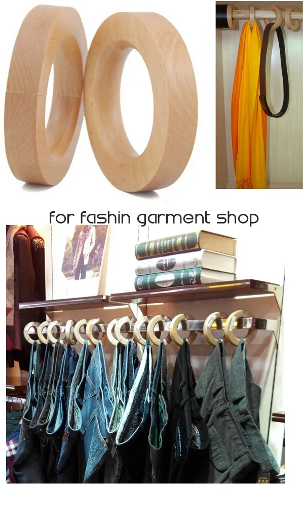 Fashion Ring Natural Wood Scarf Hanger With Buy Natural Wood