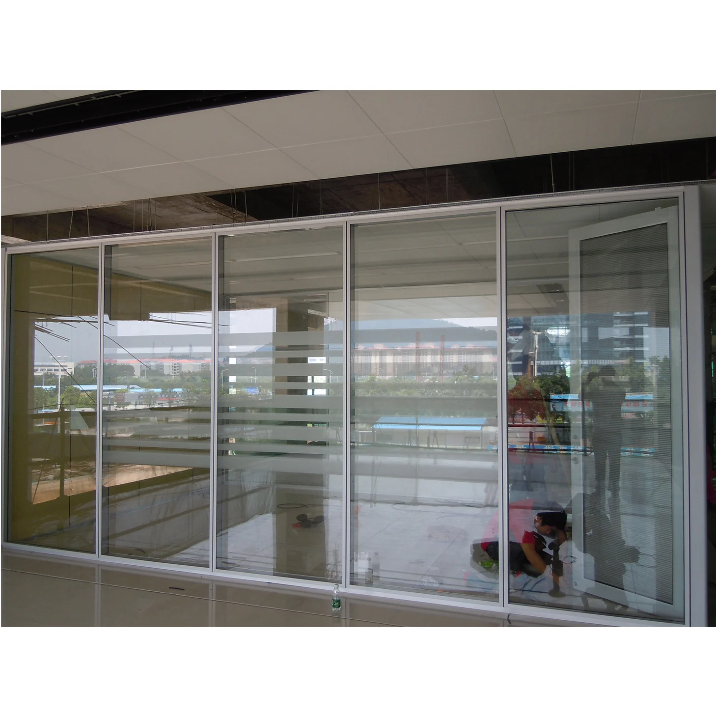 High Quality Partition Floor To Ceiling Factory Direct Price Aluminium Partition Images Room Divider Glass Partition Sound Block Buy Aluminium