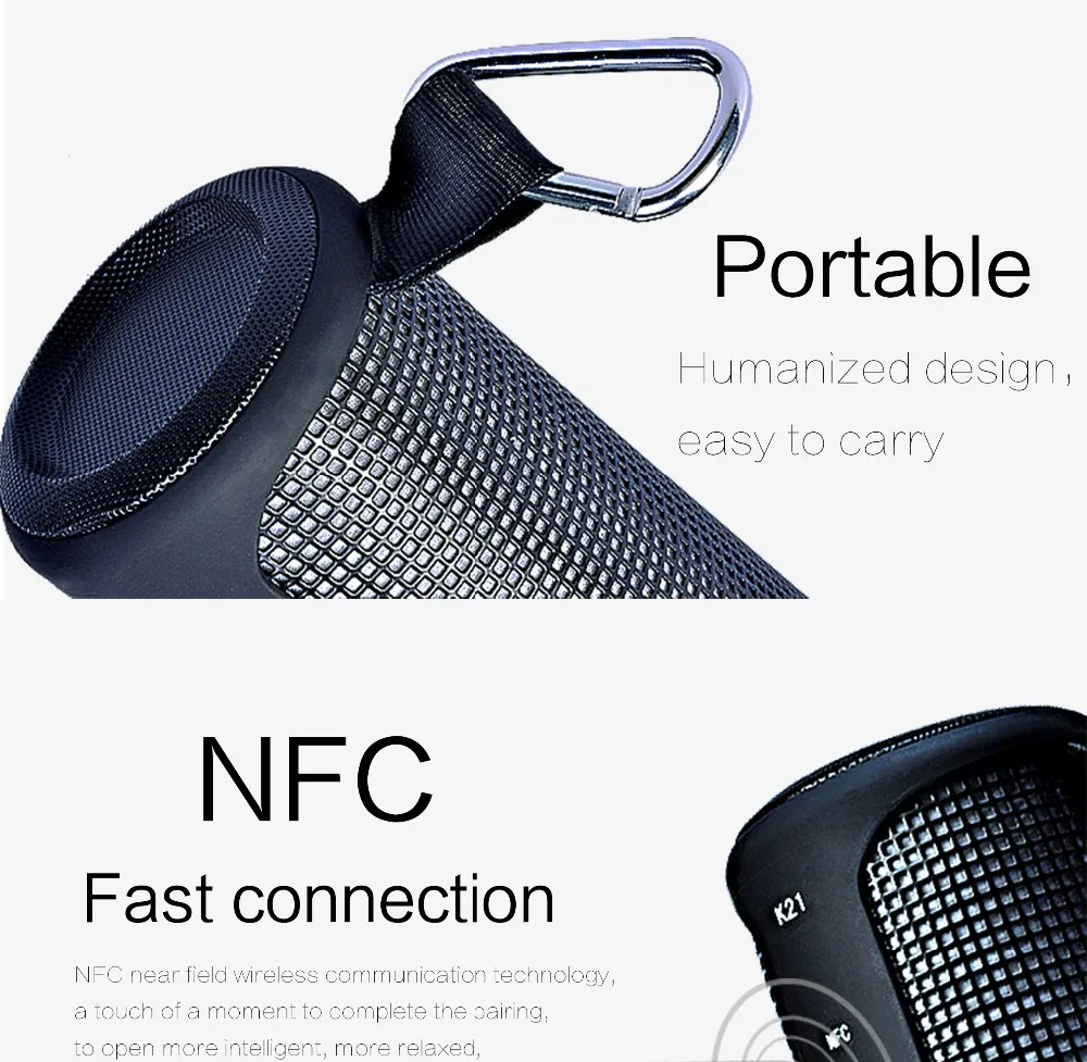 mini portable waterproof wireless bluetooth speaker with led light