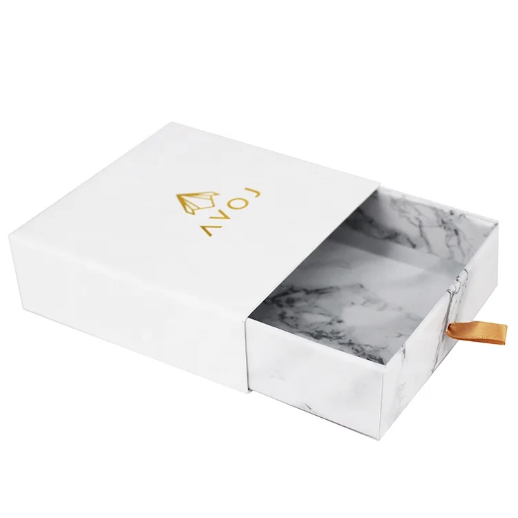 new arrival sliding marble drawer gift box custom
